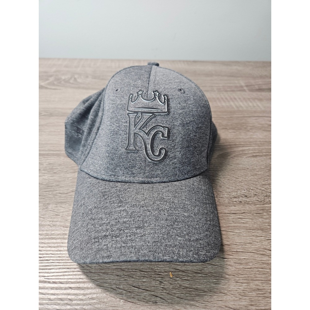 New Era 39THIRTY Kansas City Royals Hat Mens Grey Stretch Fit MLB Baseball Cap